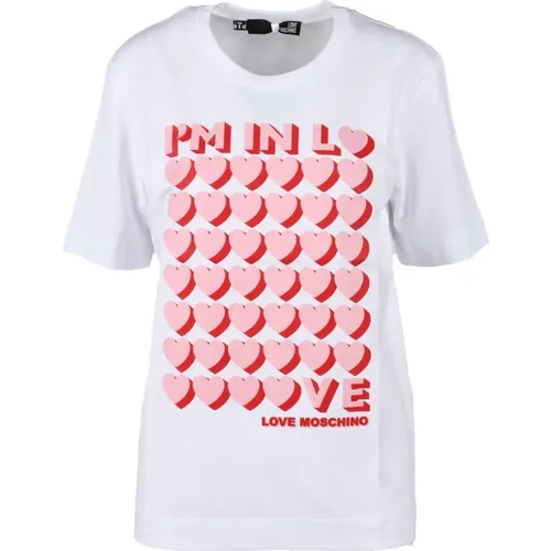 T-Shirt from Collection , female, Sizes: S, XS, L - Love Moschino - Modalova