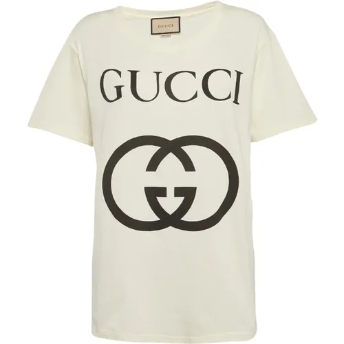 Interlocking GG Logo Printed T-Shirt , male, Sizes: 2XL, M, L, S - Gucci - Modalova