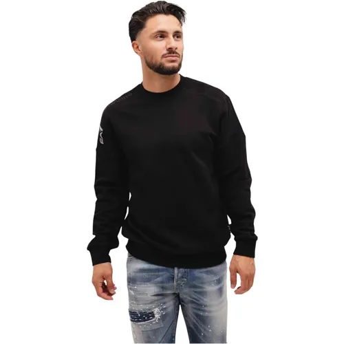 Schwarzer Herren Pullover EA7 Stil - Emporio Armani - Modalova