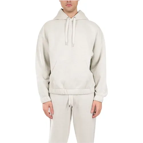 Cotton Hoodie with Logo Embroidery , male, Sizes: S, XL, L, 2XL - Hugo Boss - Modalova