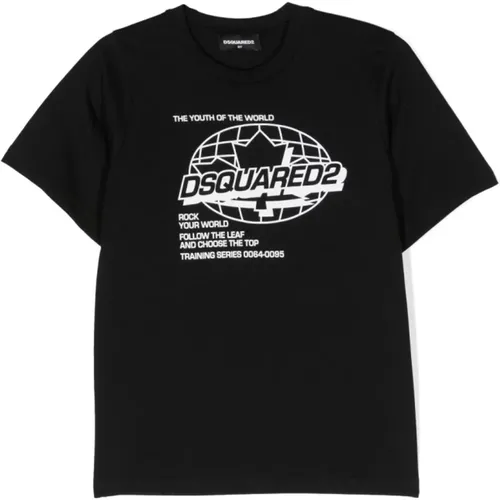 Dq900 Klassisches T-Shirt,Casual Baumwoll T-Shirt Dq100 - Dsquared2 - Modalova