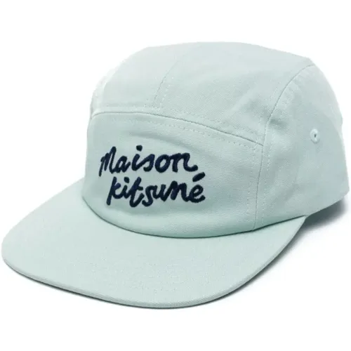 Blaue Hüte , Herren, Größe: ONE Size - Maison Kitsuné - Modalova