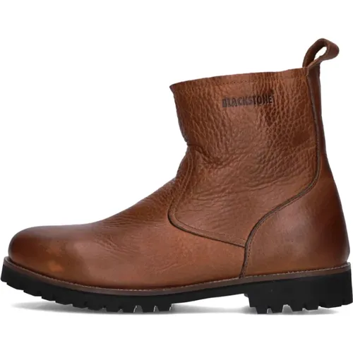 Stilvolle Braune Winter Enkelboots , Herren, Größe: 41 EU - Blackstone - Modalova