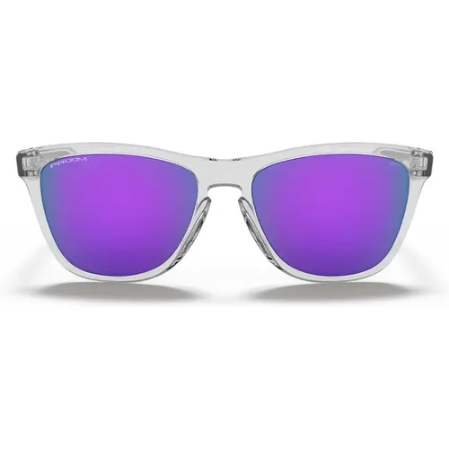 Frogskin Sunglasses - Transparent and Violet , unisex, Sizes: ONE SIZE - Oakley - Modalova