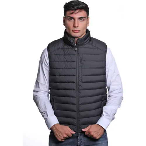 Gepolsterte ärmellose Jacke Schwarz , Herren, Größe: 2XL - Save The Duck - Modalova