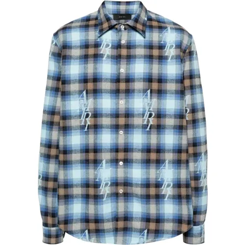 Flannel Plaid Check Shirt , male, Sizes: L, XL, M - Amiri - Modalova