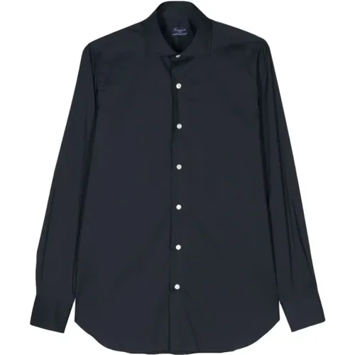 Classic Collar Shirt , male, Sizes: S, 4XL, M, 2XL, L, XL - Finamore - Modalova