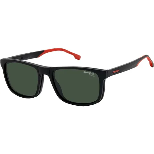 Matte Black Red Folding Sunglasses,Sunglasses 8053/Cs - Carrera - Modalova