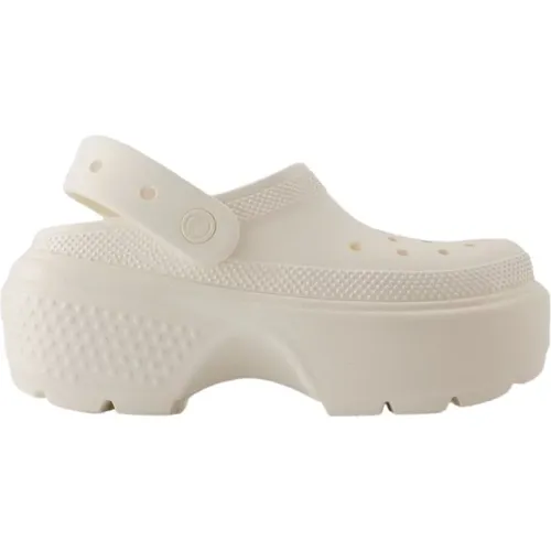 Neutrale Synthetische Stomp Sandalen , Damen, Größe: 41 EU - Crocs - Modalova