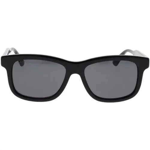 Rechteckige Sonnenbrille mit Web-Motiv - Gucci - Modalova