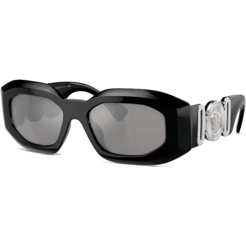 Schwarze Sonnenbrille mit Original-Etui - Versace - Modalova