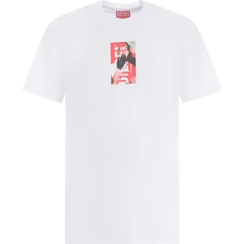 T-Shirts,T-Shirt mit Foto-Print-Logo - Diesel - Modalova