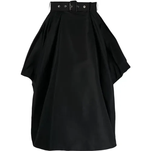 Draped Skirt with Removable Belt , female, Sizes: S, XS - alexander mcqueen - Modalova