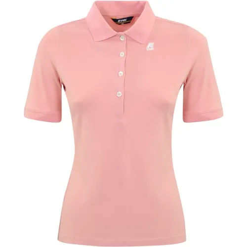 Cotton Polo Shirt Short Sleeve , female, Sizes: L, XS - K-way - Modalova