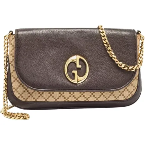 Pre-owned Canvas gucci-bags , female, Sizes: ONE SIZE - Gucci Vintage - Modalova