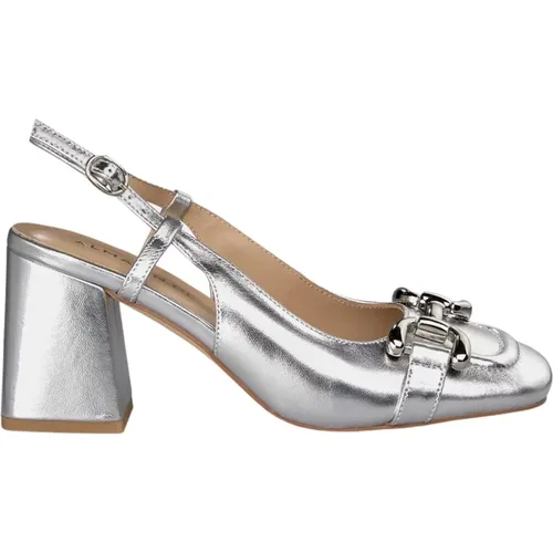 Square Heeled Buckle Shoe , female, Sizes: 5 UK, 4 UK - Alma en Pena - Modalova