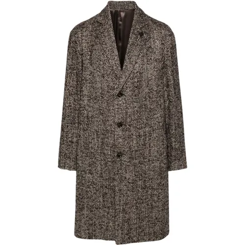 Wool Blend Textured Coat , male, Sizes: M, L, 2XL, XL - Lardini - Modalova