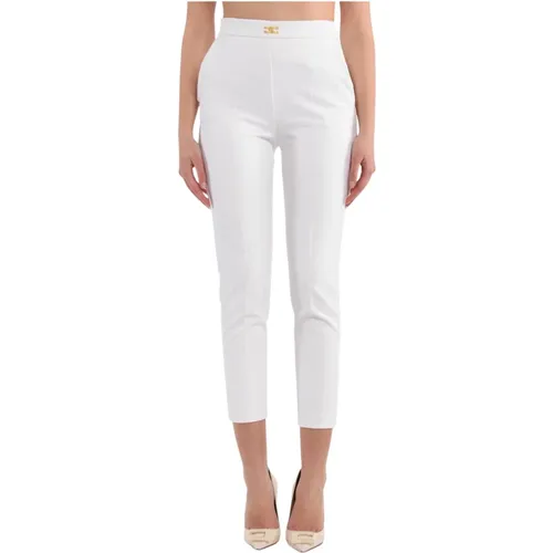 Slim-Fit Trousers , female, Sizes: XL - Elisabetta Franchi - Modalova