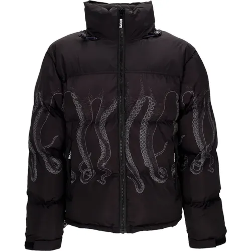 Puffer Jacket with Hood , male, Sizes: XL, L, XS, M - Octopus - Modalova