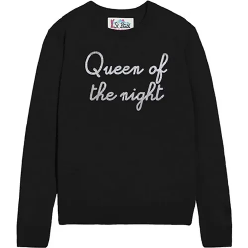 Schwarzer Pullover New Queen Night - MC2 Saint Barth - Modalova