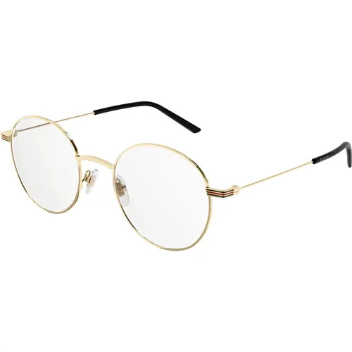 Gold Black Sunglasses Frames , unisex, Sizes: 51 MM - Gucci - Modalova