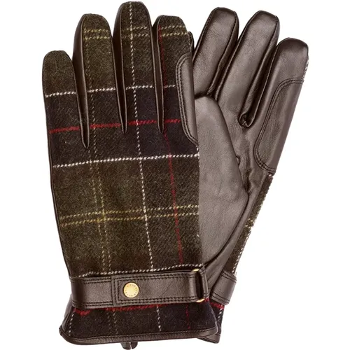 Waterproof Leather and Wool Gloves , male, Sizes: S - Barbour - Modalova