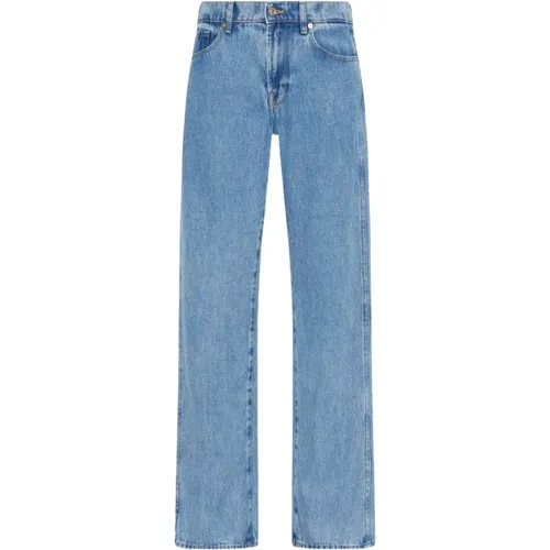 Gerades Jeans , Damen, Größe: W25 - 7 For All Mankind - Modalova
