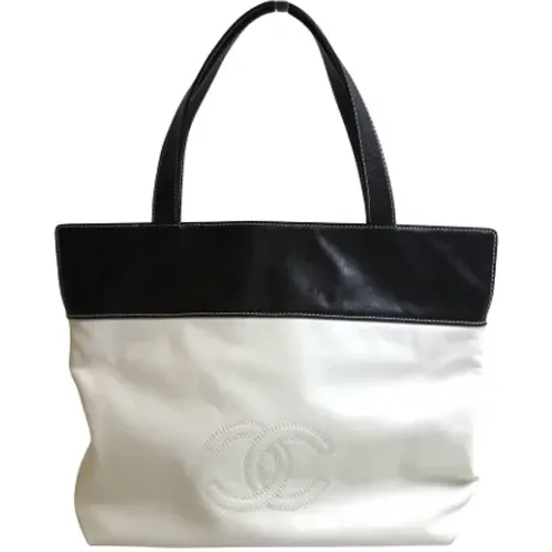 Gebrauchte Weiße Leder Chanel Tote Tasche - Chanel Vintage - Modalova