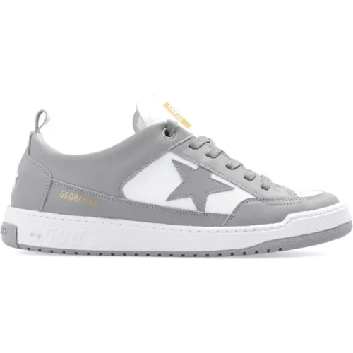 Stylish and White Leather Sneakers , male, Sizes: 7 UK, 6 UK - Golden Goose - Modalova