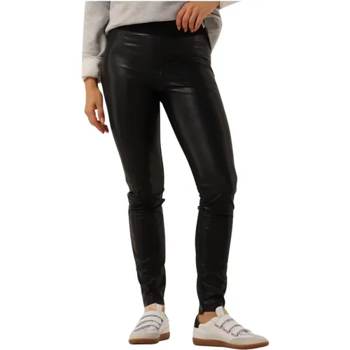 Schwarze Leggings 75-02-Tight , Damen, Größe: M - Moscow - Modalova