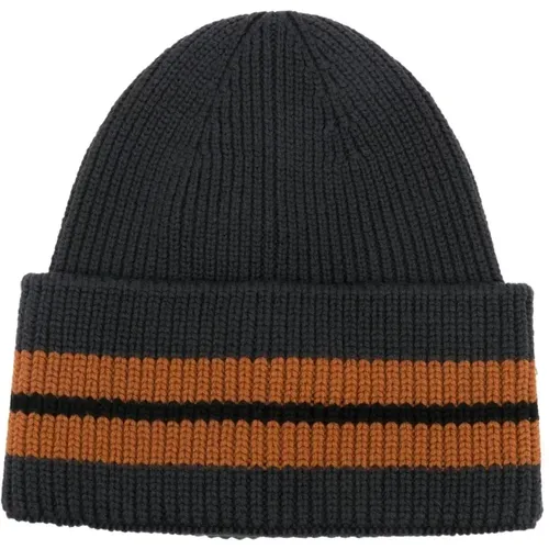 Italian Wool Beanie , male, Sizes: ONE SIZE - Ermenegildo Zegna - Modalova