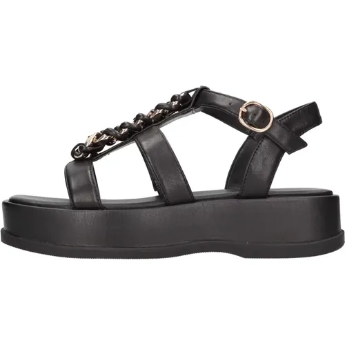 Sandalen Schwarz , Damen, Größe: 38 EU - Guess - Modalova