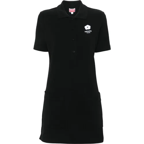 Casual Schwarzes Mini Polo Kleid - Kenzo - Modalova