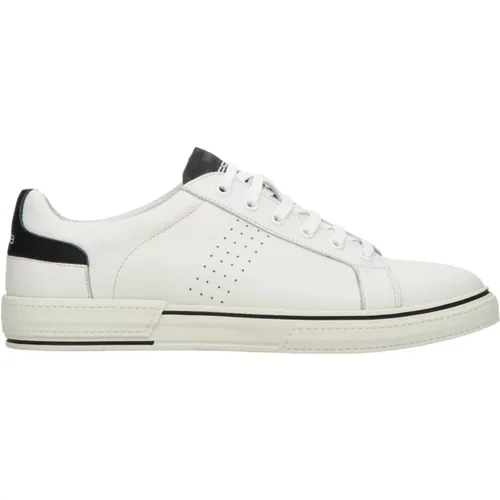 Herren Schwarz & Weiß Leder Low-Top Sneakers ES8 Er00112549 - Estro - Modalova