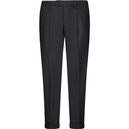 Grey Tailored Trousers for Men , male, Sizes: W31, W32, W40, W33, W34, W38 - Michele Carbone - Modalova