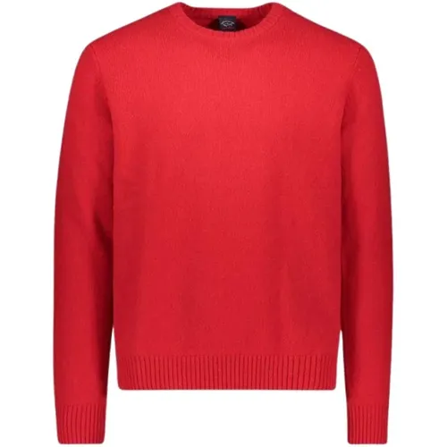 Wool Blend Crew Neck Sweater , male, Sizes: S - PAUL & SHARK - Modalova