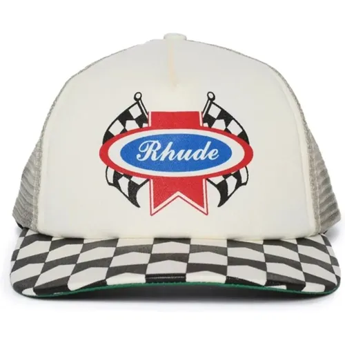 Chevron Rally Trucker Hat , unisex, Sizes: ONE SIZE - Rhude - Modalova
