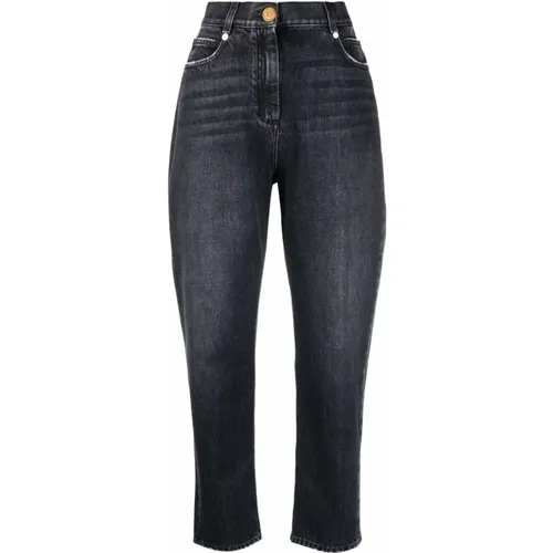 Straight Low-Rise Boyfriend Jeans , female, Sizes: L, S - Balmain - Modalova