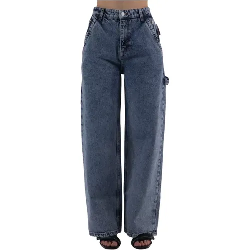 Stylische Wide Jeans für Frauen , Damen, Größe: W24 - Moschino - Modalova