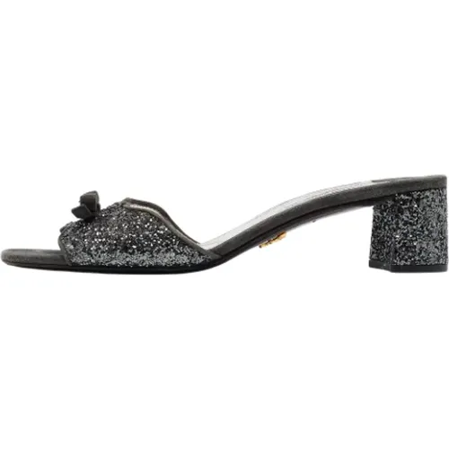 Pre-owned Suede sandals , female, Sizes: 6 1/2 UK - Prada Vintage - Modalova