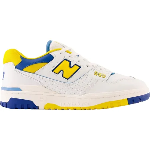 Weiße Gelbe Blaue 550 Sneakers , Herren, Größe: 42 EU - New Balance - Modalova