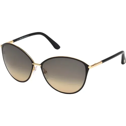 Penelope Sunglasses in Gold /Grey Beige Shaded , female, Sizes: 59 MM - Tom Ford - Modalova