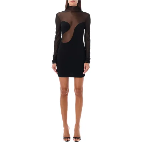 Fitted Semisheer Dress Aw23 , female, Sizes: M - Nensi Dojaka - Modalova