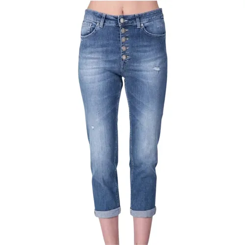 Stylish Cropped Jeans , female, Sizes: W30, W29, W25, W28, W32, W31, W26, W27 - Dondup - Modalova