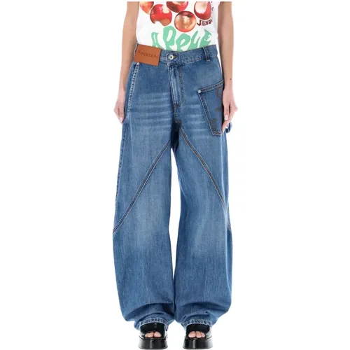 Light Twisted Workwear Jeans , female, Sizes: W25, W27, W26 - JW Anderson - Modalova