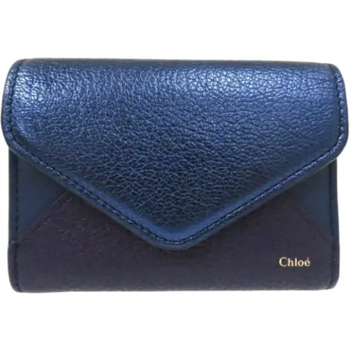 Pre-owned Leather wallets , female, Sizes: ONE SIZE - Chloé Pre-owned - Modalova