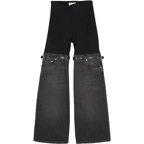 Hybrid denim trousers , female, Sizes: M - Coperni - Modalova
