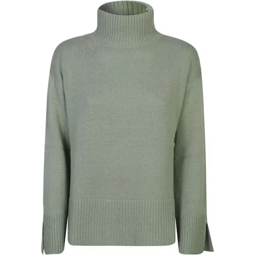 Grüner Rollkragen-Strickpullover Aw24 , Damen, Größe: XS - Le Tricot Perugia - Modalova