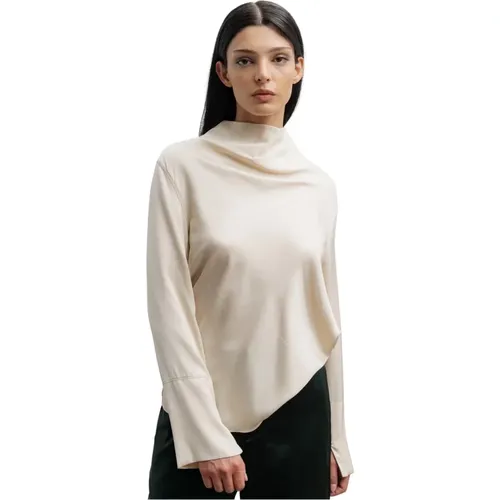 Ayumi silk blouse cream , Damen, Größe: XL - Ahlvar Gallery - Modalova