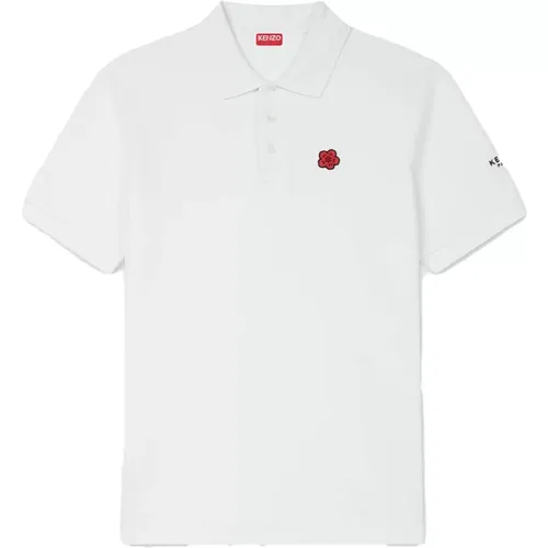 Embroidered Fitted Polo - Floral Style , male, Sizes: XL - Kenzo - Modalova